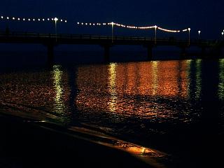 Seebrücke Zinnowitz bei Nacht