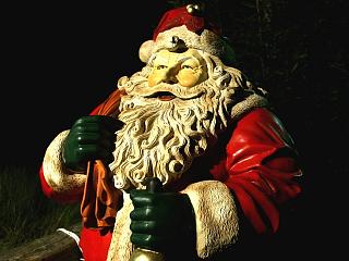 Weihnachtsmann-Figur